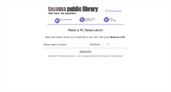 Desktop Screenshot of pcreservation.tacomapubliclibrary.org
